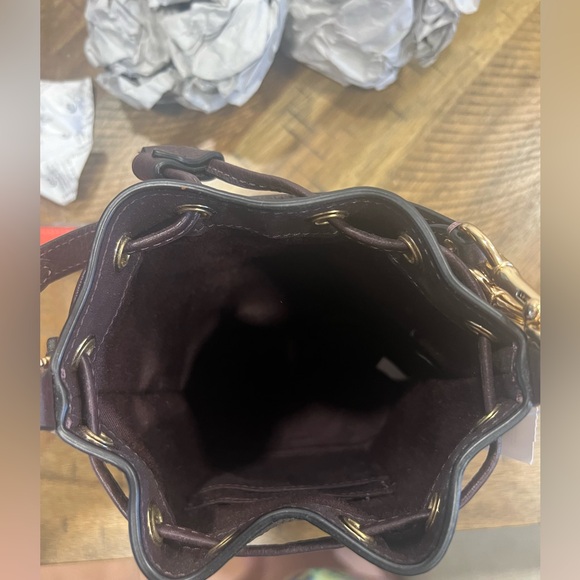 Mini Dempsey Bucket Bag In Signature Canvas With Heart And Star Print - Picture 8 of 8